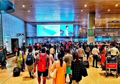 How airport advertising is taking off